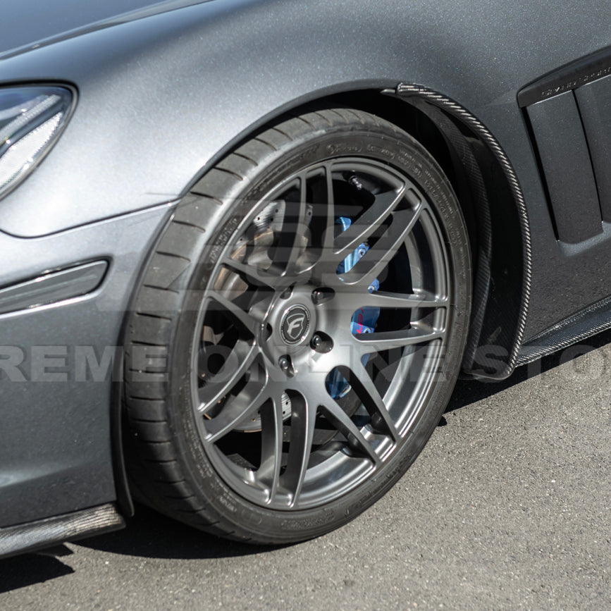 2005-13 Corvette C6 Z06 ZR1 DRY CARBON FIBER Splash Guard Mud Flaps image 8
