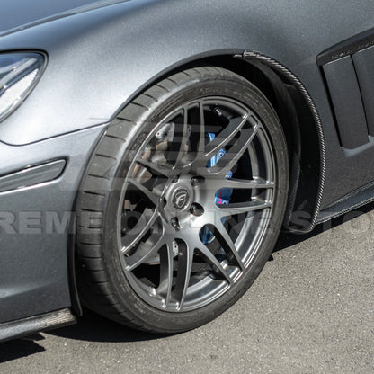 2005-13 Corvette C6 Z06 ZR1 DRY CARBON FIBER Splash Guard Mud Flaps image 8