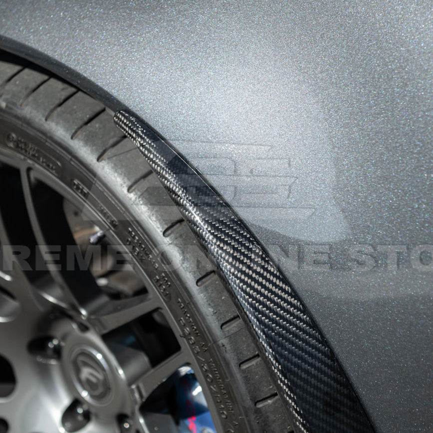 2005-13 Corvette C6 Z06 ZR1 Extended DRY CARBON FIBER Front Splash Guard Mud Flaps image 9