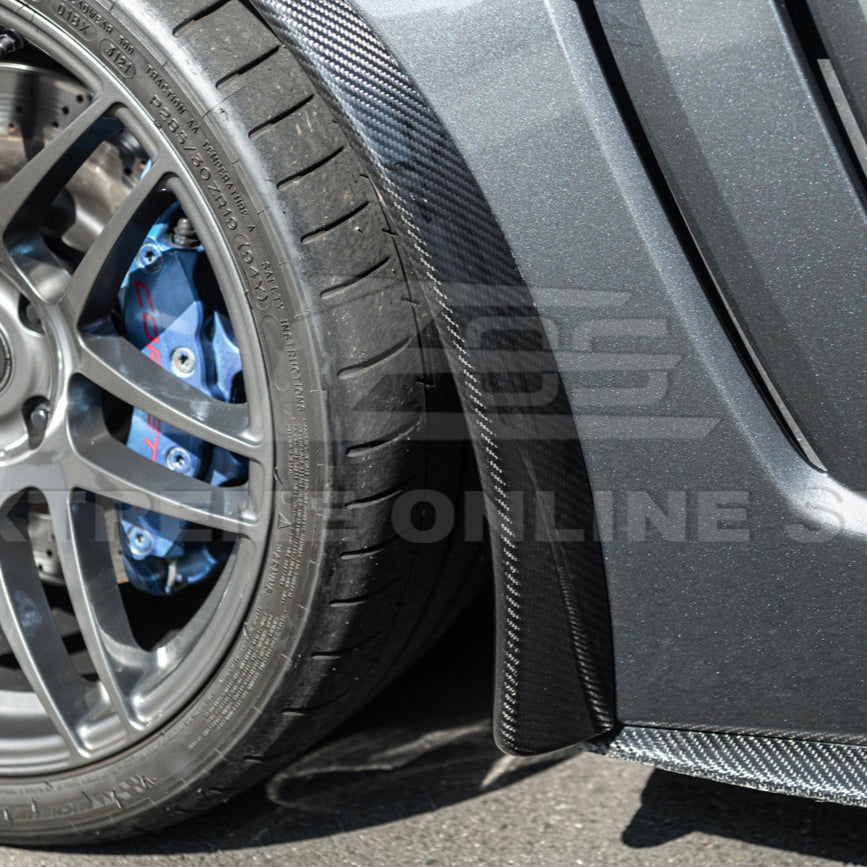 2005-13 Corvette C6 Z06 ZR1 DRY CARBON FIBER Splash Guard Mud Flaps image 10