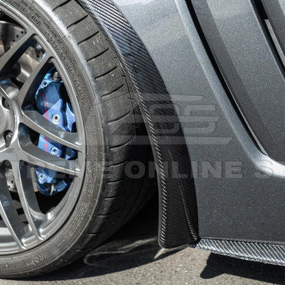 2005-13 Corvette C6 Z06 ZR1 Extended DRY CARBON FIBER Front Splash Guard Mud Flaps image 10
