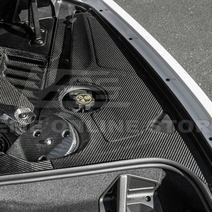 Corvette C8 DRY CARBON FIBER Coupe Engine Bay Panel Cover (3-Pieces Version) image 8