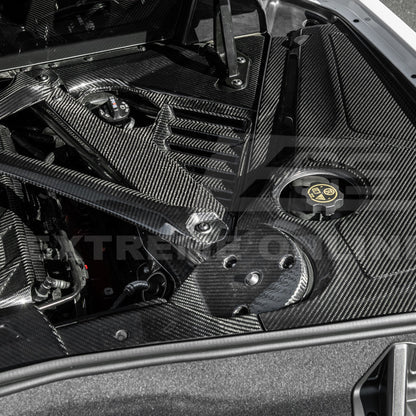 Chevrolet Corvette C8 Coupe Engine Bay Panel & Corner Vent Cover image 8