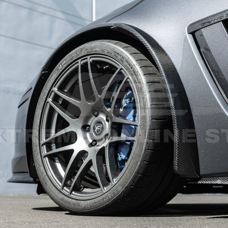 2005-13 Corvette C6 Z06 ZR1 DRY CARBON FIBER Splash Guard Mud Flaps image 11