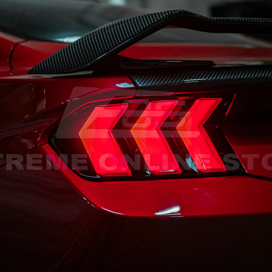 2024-Up Ford Mustang S650 EURO Sequential Signal LED Clear Rear Taillights image 36