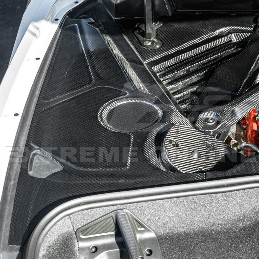 Corvette C8 DRY CARBON FIBER Coupe Engine Bay Panel Cover (3-Pieces Version) image 9