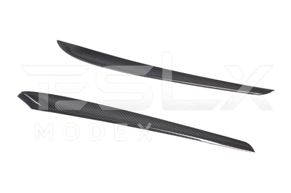 2020-23 Tesla Model 3 20-24 Y Carbon Fiber Interior Door Trim Panel Cover image 14