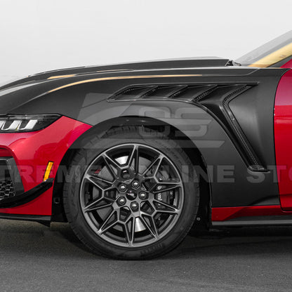 2024-Up Ford Mustang S650 GTD Style Carbon Fiber Front Side Vented Fenders image 26