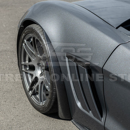 2005-13 Corvette C6 Z06 ZR1 DRY CARBON FIBER Splash Guard Mud Flaps image 12