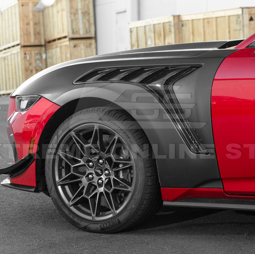 2024-Up Ford Mustang S650 GTD Style Carbon Fiber Front Side Vented Fenders image 27
