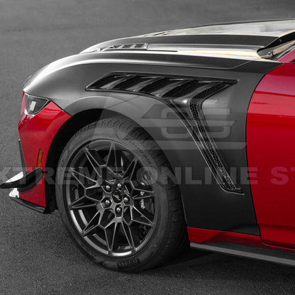 2024-Up Ford Mustang S650 GTD Style Carbon Fiber Front Side Vented Fenders image 28