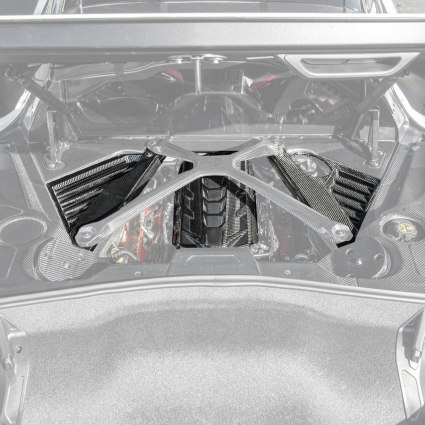 Corvette C8 Coupe Engine Cover W/ Bay Panel Insert image 2