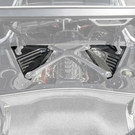 Chevrolet Corvette C8 Coupe Engine Bay Panel & Corner Vent Cover image 1