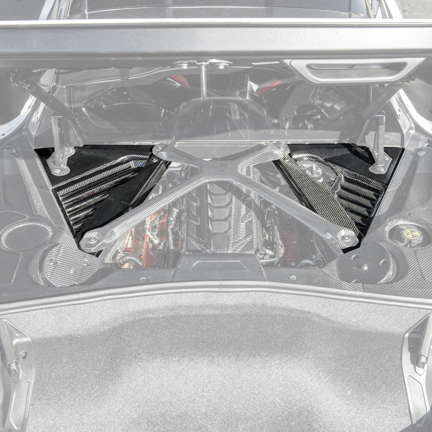 Chevrolet Corvette C8 Coupe Engine Bay Panel & Corner Vent Cover image 3