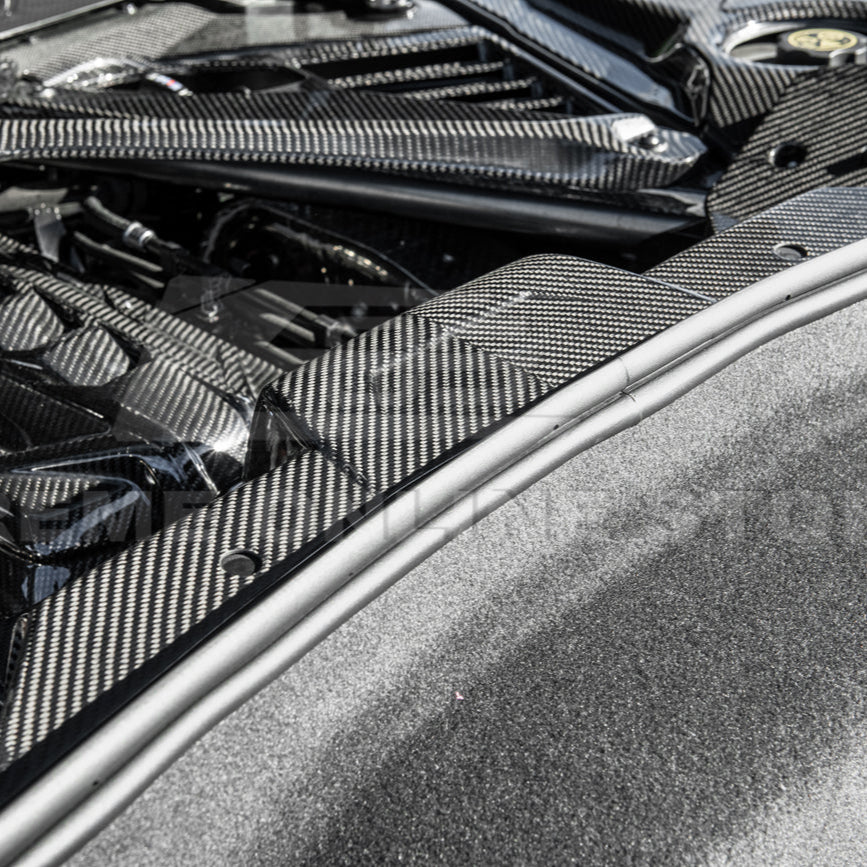 Corvette C8 DRY CARBON FIBER Coupe Engine Bay Panel Cover (3-Pieces Version) image 10