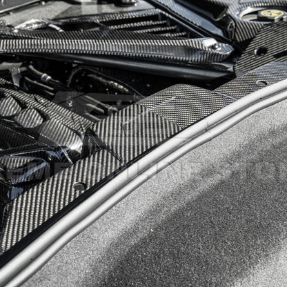 Corvette C8 DRY CARBON FIBER Coupe Engine Bay Panel Cover (3-Pieces Version) image 10
