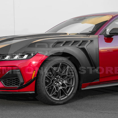 2024-Up Ford Mustang S650 GTD Style Carbon Fiber Front Side Vented Fenders image 29