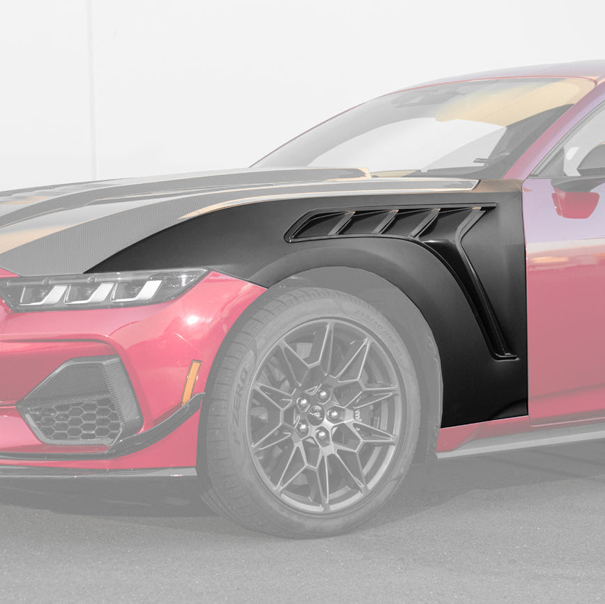 2024-Up Ford Mustang S650 GTD Style Carbon Fiber Front Side Vented Fenders image 22