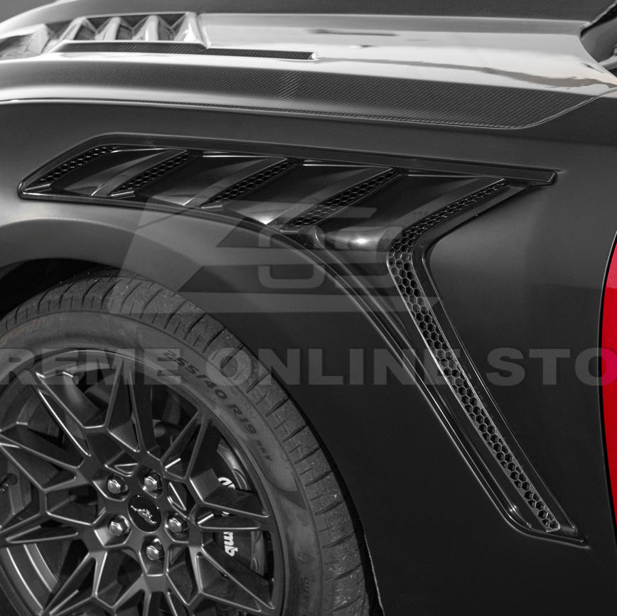 2024-Up Ford Mustang S650 GTD Style Carbon Fiber Front Side Vented Fenders image 31