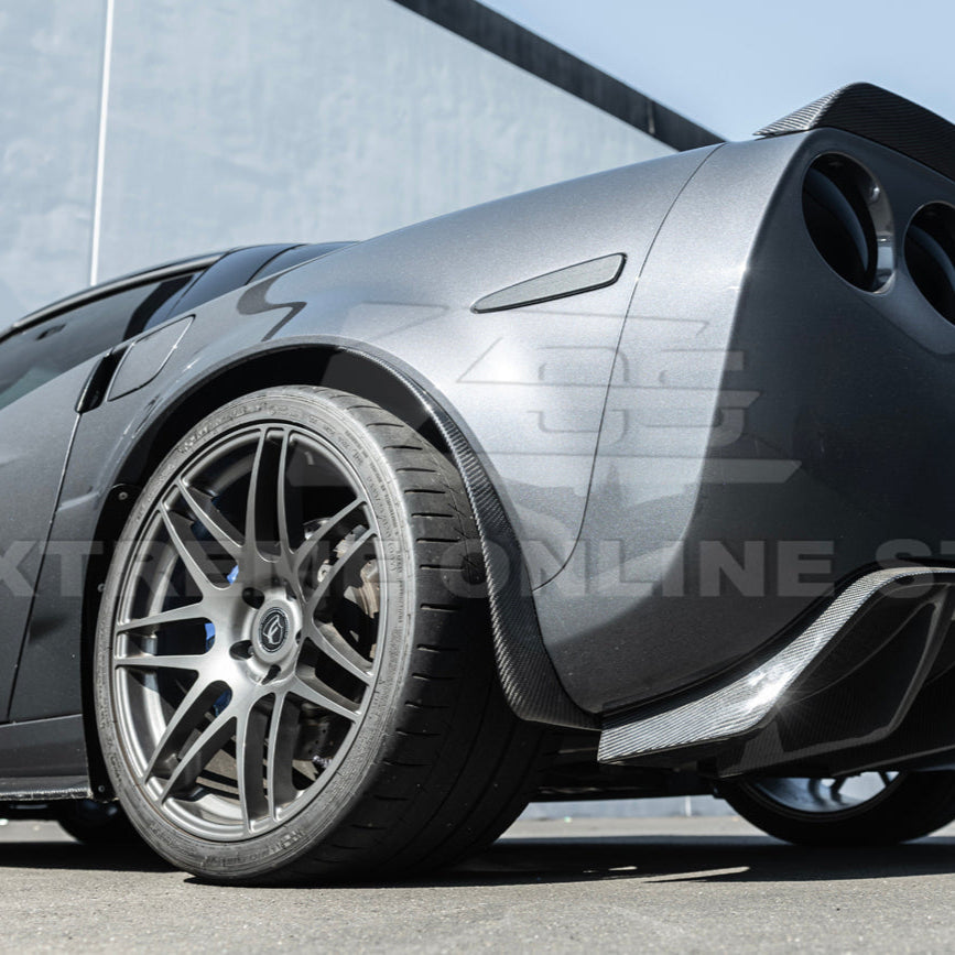 2005-13 Corvette C6 Z06 ZR1 DRY CARBON FIBER Splash Guard Mud Flaps image 16
