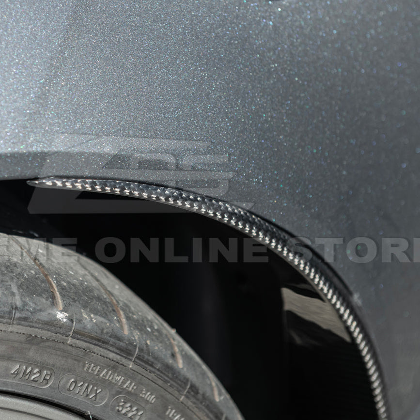 2005-13 Corvette C6 Z06 ZR1 DRY CARBON FIBER Splash Guard Mud Flaps image 17