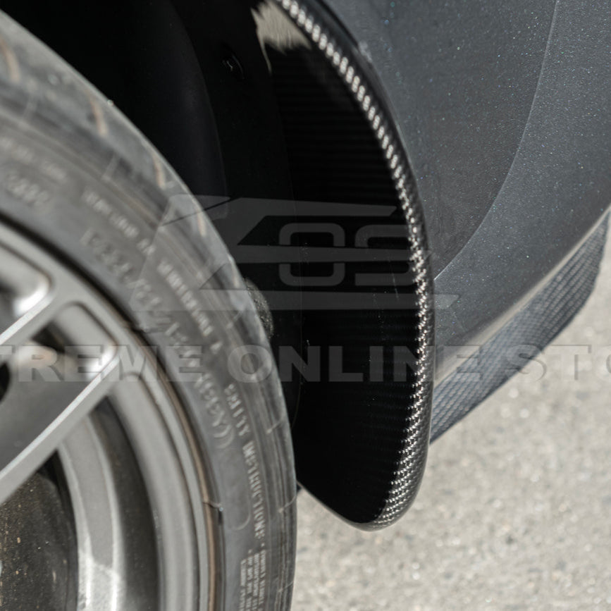 2005-13 Corvette C6 Z06 ZR1 DRY CARBON FIBER Splash Guard Mud Flaps image 18