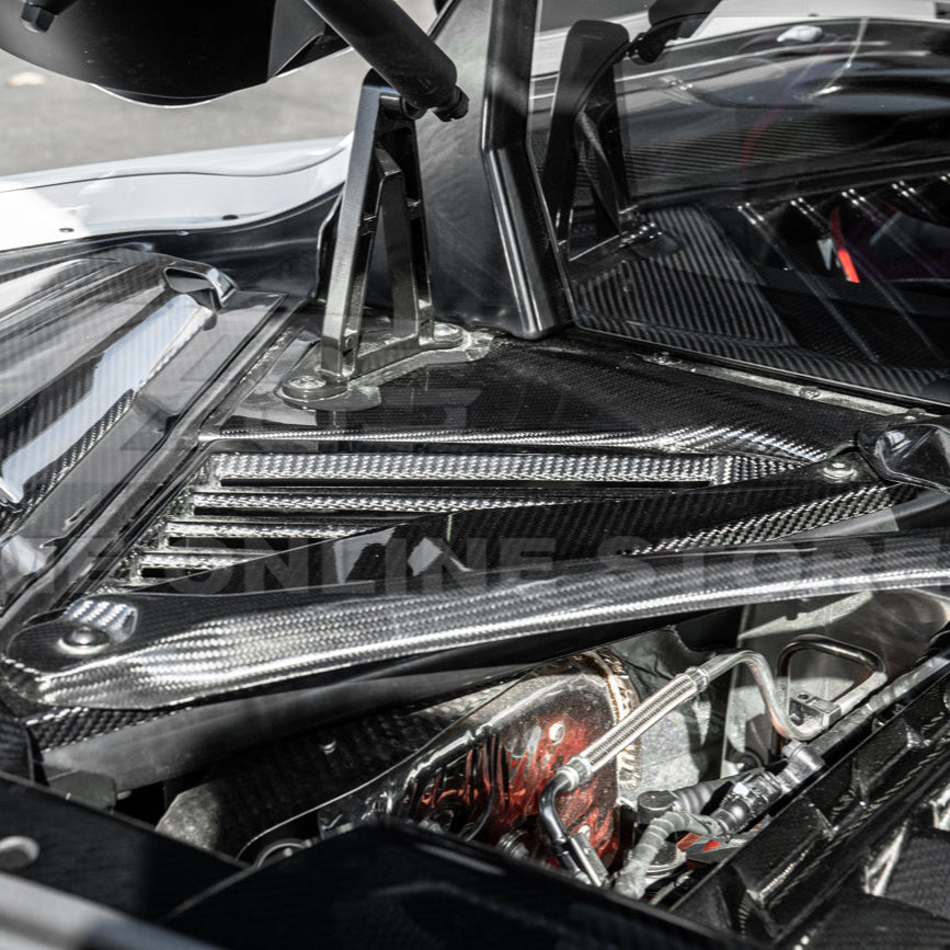Chevrolet Corvette C8 Coupe Engine Bay Panel & Corner Vent Cover image 13