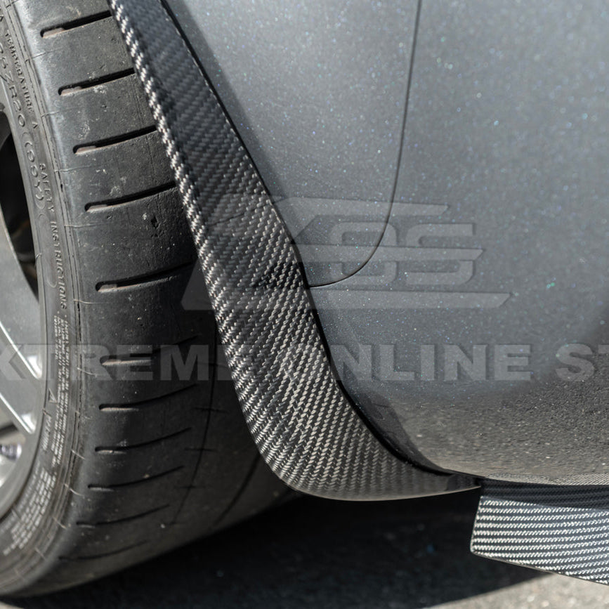2005-13 Corvette C6 Z06 ZR1 DRY CARBON FIBER Splash Guard Mud Flaps image 20