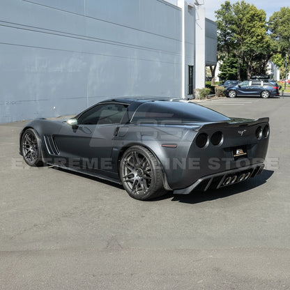 2005-13 Corvette C6 Z06 ZR1 Extended DRY CARBON FIBER Front Splash Guard Mud Flaps image 4