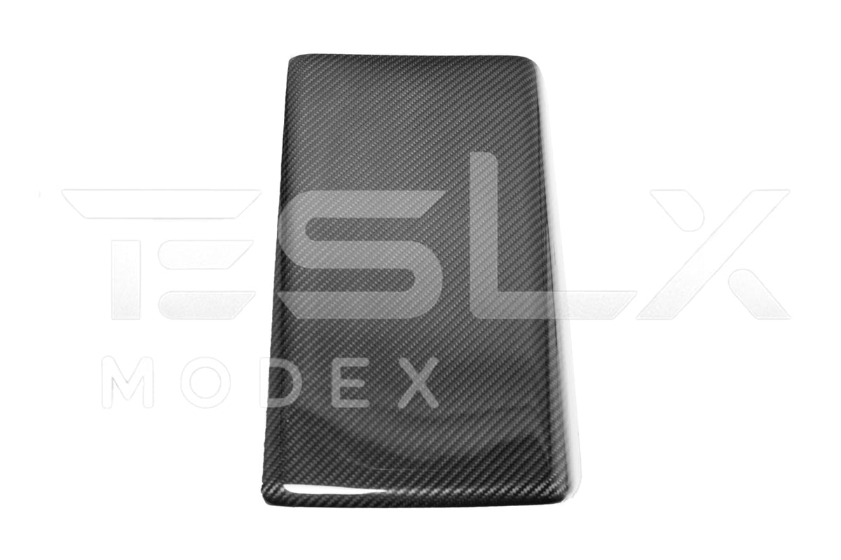2020-Up Tesla Model 3 Y Carbon Fiber Interior Center Armrest Cover image 9