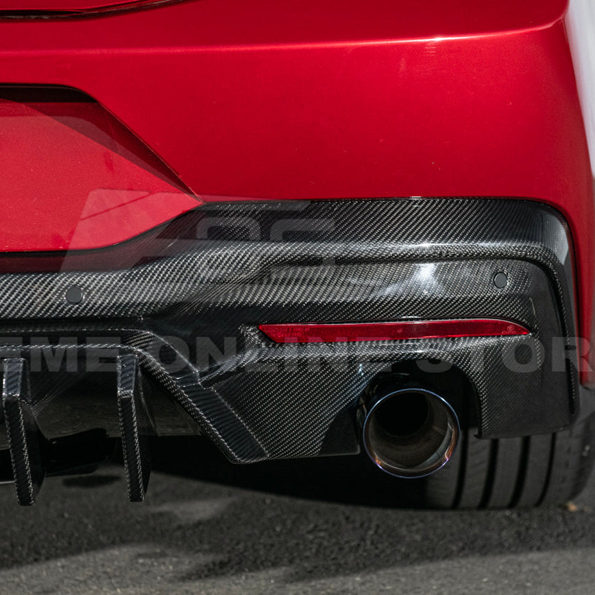 2024-Up Ford Mustang Performance V2 Carbon Fiber Rear Bumper Dual Tip Diffuser image 14