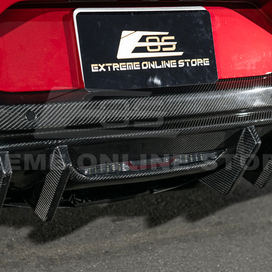 2024-Up Ford Mustang Performance V2 Carbon Fiber Rear Bumper Dual Tip Diffuser image 17