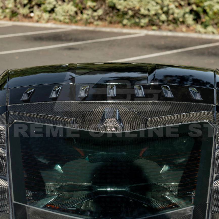 2020-Up Corvette C8 DRY CARBON FIBER Windshield Upper Molding Trim image 48