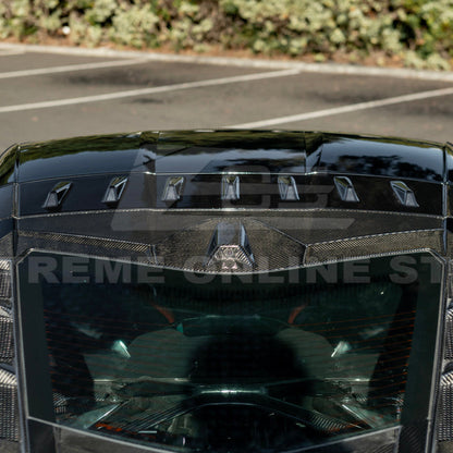 2020-Up Corvette C8 DRY CARBON FIBER Windshield Upper Molding Trim image 48