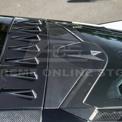 2020-Up Corvette C8 DRY CARBON FIBER Windshield Upper Molding Trim image 13