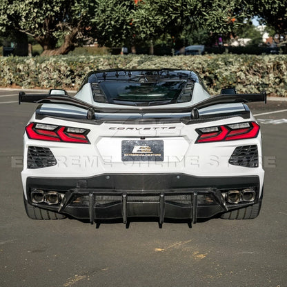 2020-Up Corvette C8 DRY CARBON FIBER Windshield Upper Molding Trim image 46