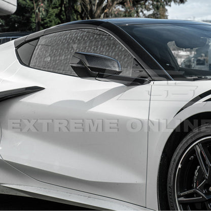 Chevrolet Corvette C8 DRY CARBON FIBER Replacement Mirror Covers image 4