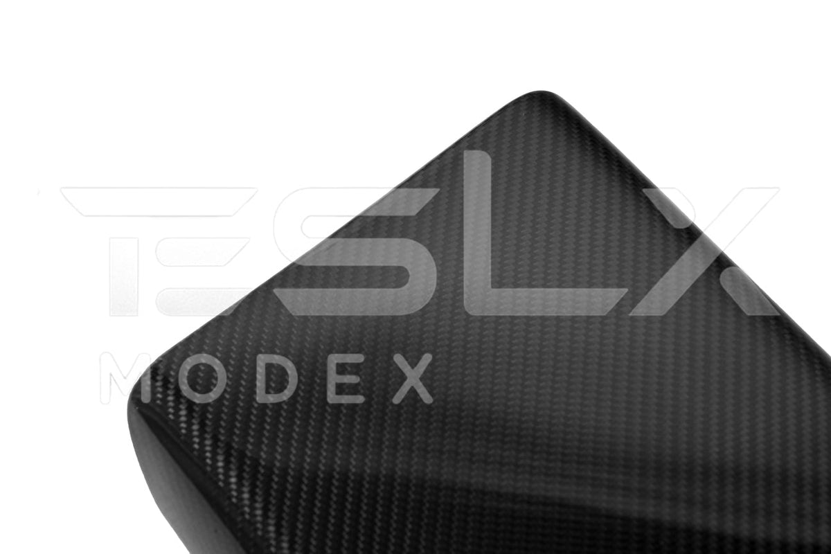 2020-Up Tesla Model 3 Y Carbon Fiber Interior Center Armrest Cover image 30