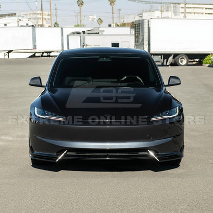 2024-Up Tesla Model 3 Dry Carbon Fiber Tape On Side Mirror Cap Covers Pair image 6