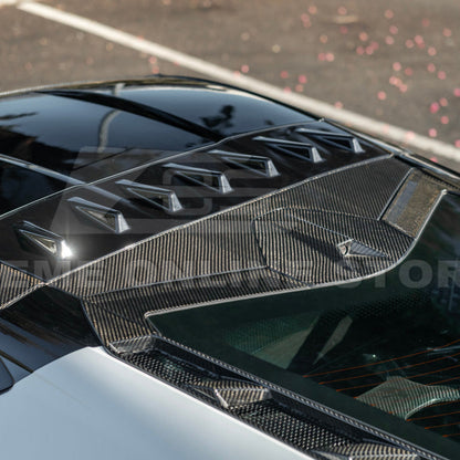 2020-Up Corvette C8 DRY CARBON FIBER Windshield Upper Molding Trim image 53