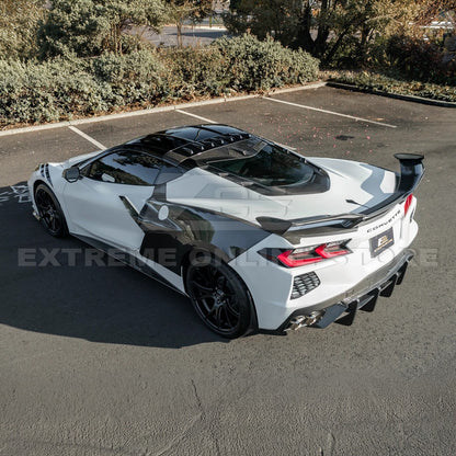 2020-Up Corvette C8 DRY CARBON FIBER Windshield Upper Molding Trim image 45