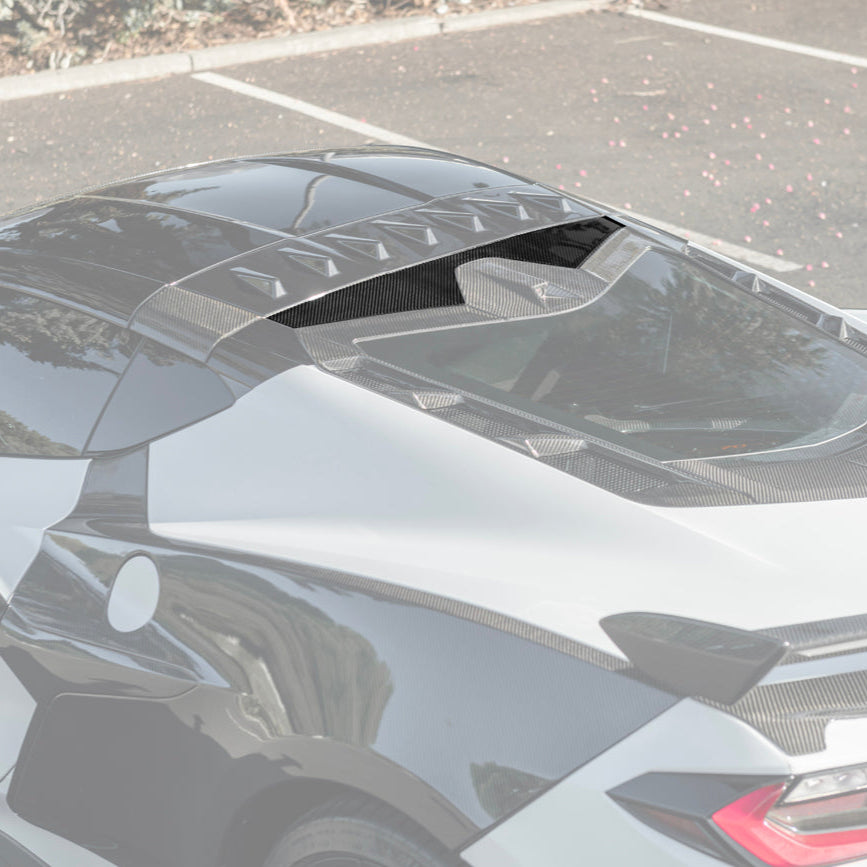 2020-Up Corvette C8 DRY CARBON FIBER Windshield Upper Molding Trim image 44