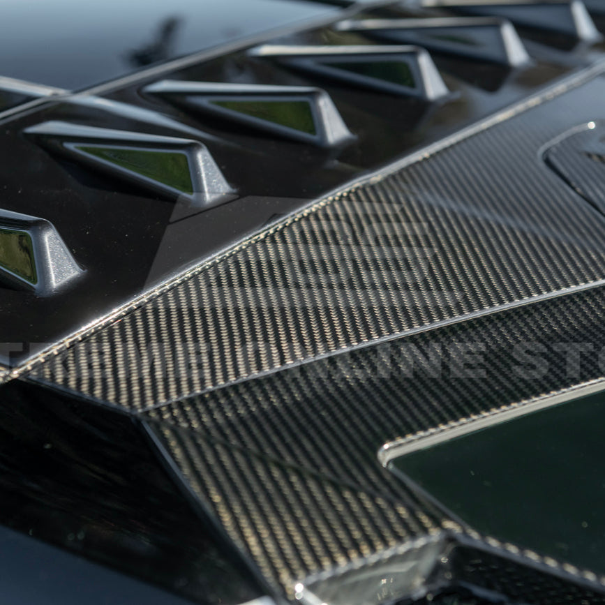 2020-Up Corvette C8 DRY CARBON FIBER Windshield Upper Molding Trim image 18