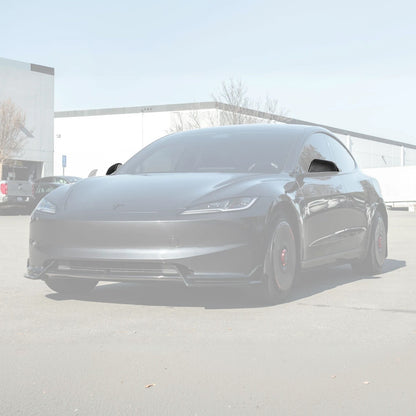 2024-Up Tesla Model 3 Dry Carbon Fiber Tape On Side Mirror Cap Covers Pair image 3