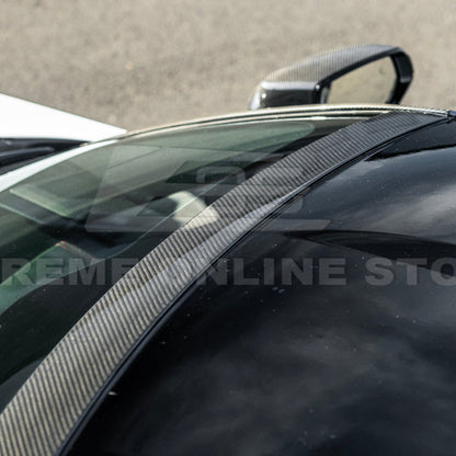 2020-Up Corvette C8 DRY CARBON FIBER Windshield Upper Molding Trim image 32
