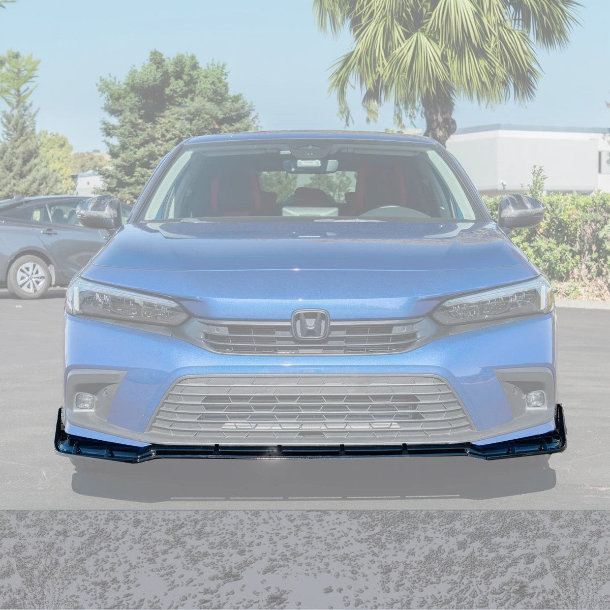 2022-24 Honda Civic Front Bumper Lip Splitter image 2