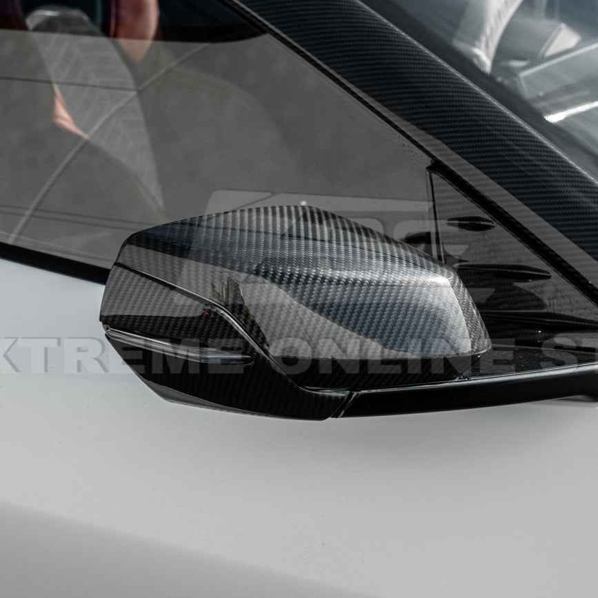 Chevrolet Corvette C8 DRY CARBON FIBER Replacement Mirror Covers image 7