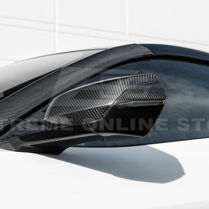 Chevrolet Corvette C8 DRY CARBON FIBER Replacement Mirror Covers image 9