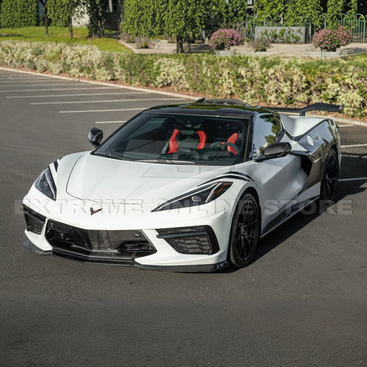 2020-Up Corvette C8 DRY CARBON FIBER Windshield Upper Molding Trim image 28