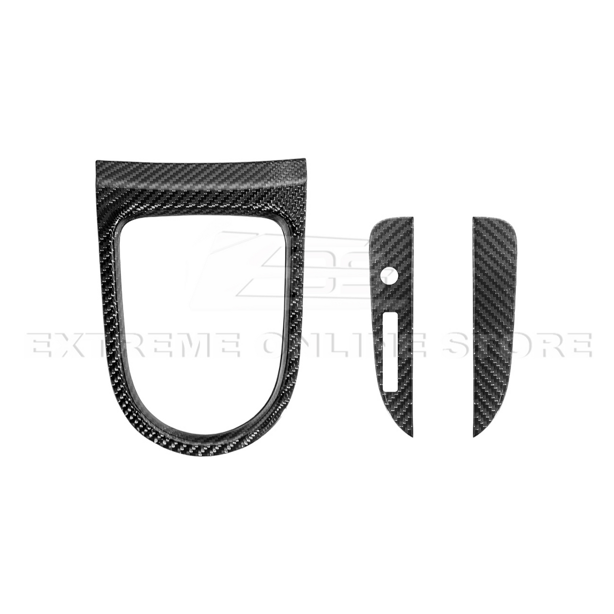 2015-23 Ford Mustang DRY CARBON FIBER Center Gear Shift Panel Trim Cover image 32